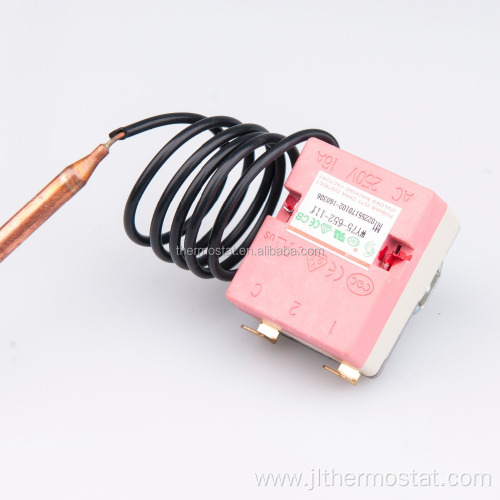 Capillary thermostat for water heater